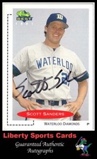 1991 Classic Best Scott Sanders #338 Authentic Autographed Waterloo Diamonds