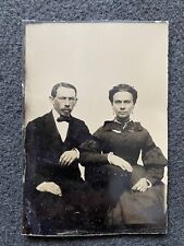 Antique Handsome Couple Civil War Era Tintype Photo