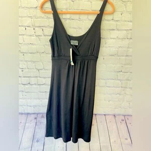 NWT Michael Stars Black Shine Surplus Tank Dress-one size fits most* - Picture 1 of 12
