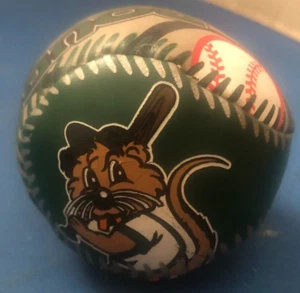 VINTAGE Boudreaux Zephyrs Baseball Plush Ball 6 1/2 Inches Round Mini Rawling - Picture 1 of 4