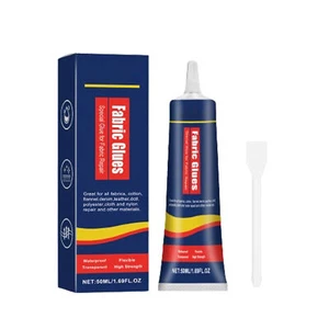 Extra Strong Fabric Glue 50g Washable Adhesive Repair Hemming Sewing Textile - Picture 1 of 12