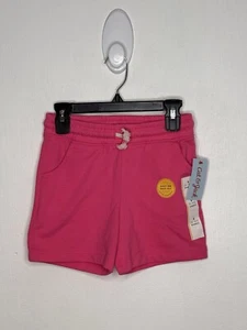 Cat & Jack Pull On Shorts Girls Size Small 6-6X Pink Drawstring Elastic Waist - Picture 1 of 4