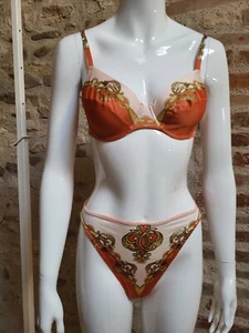 Ensemble Soutien gorge + culotte Vintage 70 80 lingerie bra + panties T.85b M - Imagen 1 de 11