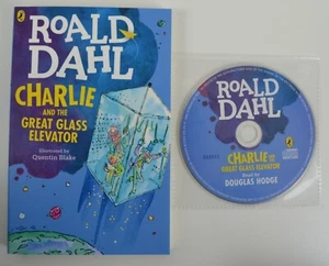 Roald Dahl Charlie And The Great Glass Elevator Book + MP3 Audiobook CD Audio - Picture 1 of 1