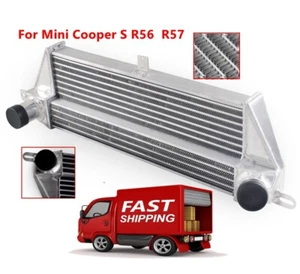 Intercooler de aluminio de montaje frontal para Mini Cooper S R56 R57 1,6 L 2007-2013 2012 - Imagen 1 de 12