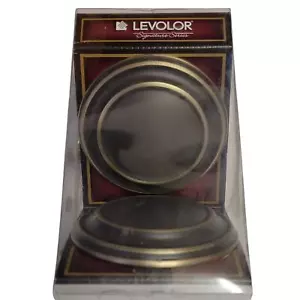 Levolor Cortinas Retenedores Wilshire Medallón Redondo Bronce Cepillado 2 Pk Cortinas - Imagen 1 de 6