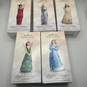 Hallmark Keepsake 2005 Joyful Tidings Christmas Angel Ornaments Set Of 5 - Picture 1 of 11
