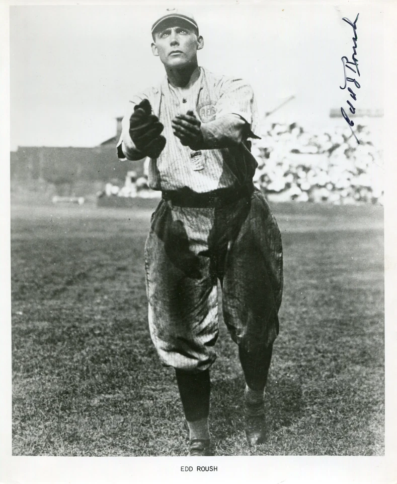 Edd Roush Autographed 8x10 JSA Certified Reds Photo - Image 1 of 1