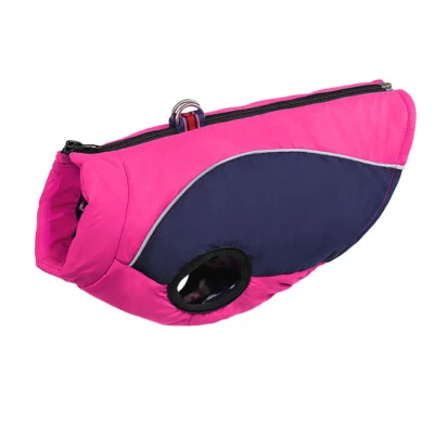 Waterproof Dog Fleece Coat Reflective Harness Pet Puppy Winter Jacket Clothes - Image 1 of 4