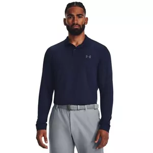 Men s Under Armour Performance 3.0 Long Sleeve Polo Color: Midnight Navy - Picture 1 of 1