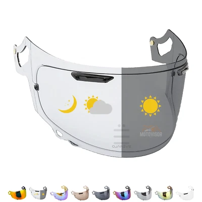 MOTOVISOR Visiera per Arai Chaser X RX7V RX7X Quantic VAS-V Compatibile Pinlock Ready