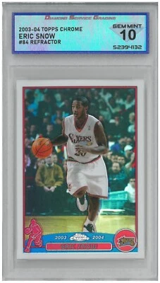 2003-04 Topps Chrome ERIC SNOW #84 折射器 💎 DSG 10 Gem 完好 — 第 1/2 张图片