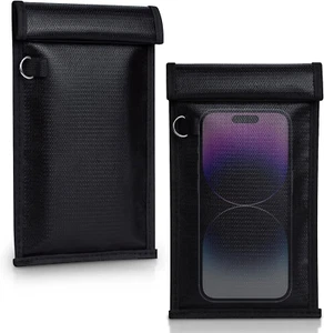 Simket Faraday Bags for Phones and Car Key 2 Pack, Signal Blocking Pouch - Photo 1 sur 12