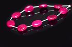 Natural A++ Pink Ruby Oval Smooth Gemstone Loose Beads 7" For Craft Making