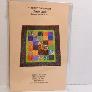 Hoppin' Halloween Charm Quilt Pattern 34" x 39" Red Rooster - Picture 1 of 3