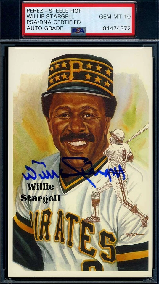 Willie Stargell Gem Mint 10 PSA DNA Signed Perez Steele Set Break Autographed - Image 1 of 1