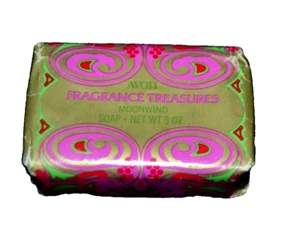 AVON FRAGRANCE TREASURES MOONWIND PERFUMED SOAP 3 oz. Bar NEW OLD STOCK Vtg - Picture 1 of 2