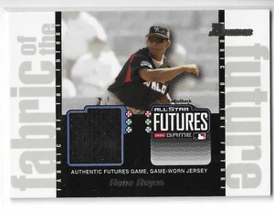 Camiseta Bowman René Reyes 2003 tela del futuro usada en juegos Colorado Rockies - Imagen 1 de 2