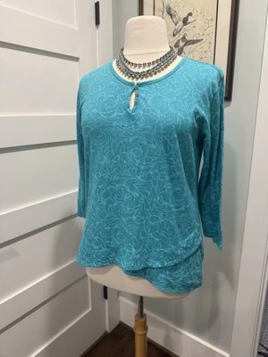 Fresh Produce 细节下摆女式上衣 XL 码 — 第 1/4 张图片