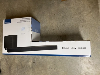 Insignia 2.1 Channel Soundbar Wireless Subwoofer DTS:Virtual X NS-HTSB2123 #5268 - Image 1 of 2