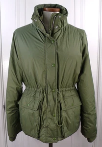Neu mit Etikett J. CREW Rtl. 198 $ LEICHTE GEFÜTTERTE JACKE MIT CINCHED WAIST in SURPLUS GREEN S - Bild 1 von 6