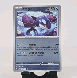 Kyogre 034 2025 Pokemon Mega Evolution Reverse Holo Rare Card NM+ - Picture 1 of 3