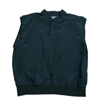 Zero Restriction Golf Outerwear Black Vest Mens L Snap Front Windbreaker - Image 1 of 4