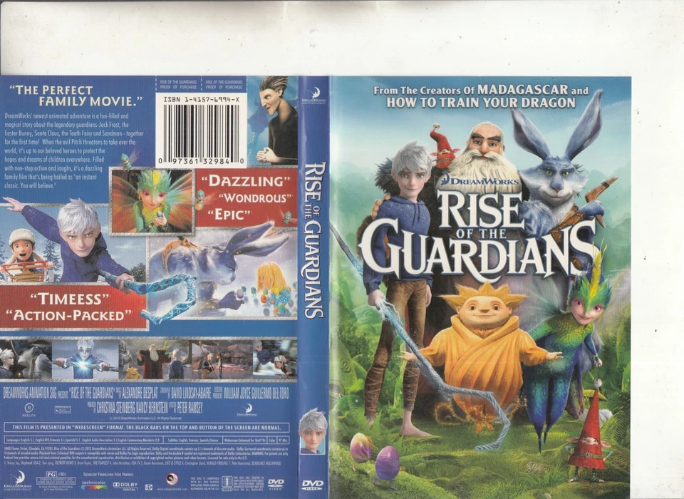 Rise of The Guardians-2012-Dreamworks Animation-Movie DA-DVD - Image 1 of 1
