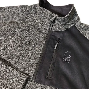 Spyder Fleece Two-Tone Half  Zip pullover sweater 2xl Men's Thermal Jacket EUC - Picture 1 of 8