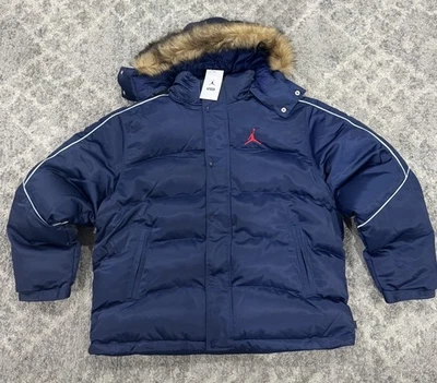 Jordan X Supreme FW24 Puffer Parka HF0828-410 Blue Red Men’s Size XL - Image 1 of 4