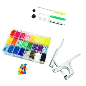 360 Sets Plastic T5 Snap Press Stud Buttons Fasteners With - Picture 1 of 3
