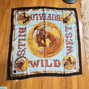 Rockmount Ranch Wear 100% Silk Scarf Buffalo Bill’s Wild West Limited #321 34" - Picture 1 of 14