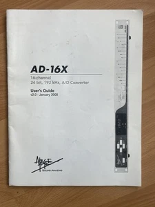 Apogee AD-16X Analog to Digital Converter User Guide - Picture 1 of 1