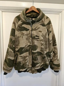 CABELA'S XL BERBER FLEECE WINDSHEAR HUNTING JACKET, OUTFITTER CAMO - Picture 1 of 4