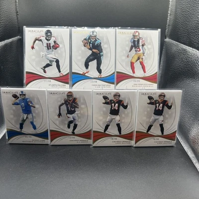 2019 Panini Immaculate Collection Numbered Football Lot (see description). - Image 1 of 4