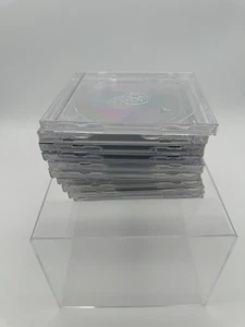 Lot of 51 CD Jewel Cases Empty Clear & Black Used Standard Size Some w Stickers - Picture 1 of 11