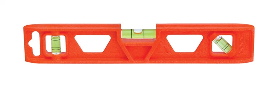 Johnson 1402-0900 Structo-Cast Orange 3-Vial Torpedo Level 9 L in. - Image 1 of 1