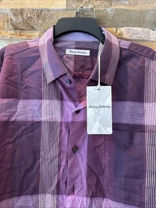 Tommy Bahama Shirt Mens Xl Lazlo Lux Grande Plaid Long Sleeve $168 - Picture 1 of 6