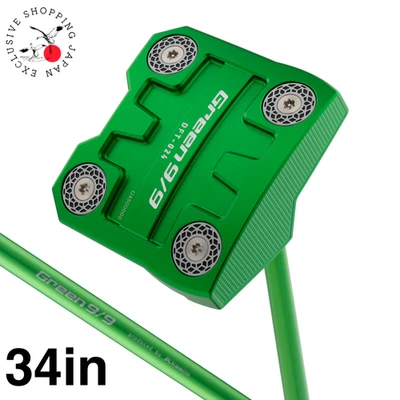 Kasco 9/9 DELTA-FACE Turtle Green Mallet Putter 34in Original Graphite Shaft New - Image 1 of 4