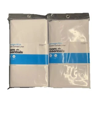 Forro de cortina de ducha Room Essentials ligero PEVA 70 pulgadas x 71 pulgadas (juego de 2) Foto 1 de 4