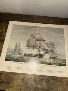 Alliance Captures Atalanta U.S. Navy Combat Art 16" x 20" print (circa 1960's) - Picture 1 of 1