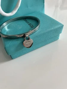 Tiffany & Co. Silver Heart Bracelet Genuine - Picture 1 of 4