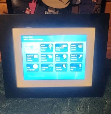 Pandigital 7" Digital Picture Frame w/Remote Works VG+ WiFi SD Video Audio - Image 1 of 4