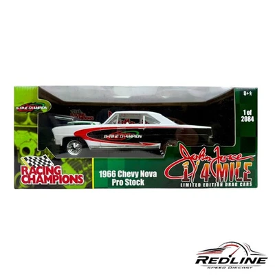 🇺🇸Racing Champions John Force 1/4 Mile 1966 Chevy Nova Pro Stock 1:18 LN🇺🇸 - Image 1 of 4