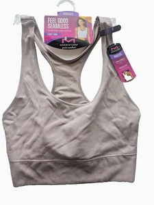 Maidenform Canotta Donna Feel Good Senza Cuciture Wireless Crop DM2304 Moka Beige 2XL - Foto 1 di 5