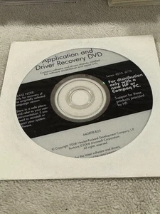 HP Application & Driver Recovery DVD Series 6510 6710 - CD ONLY IN GOOD CONDITIO - Picture 1 of 1