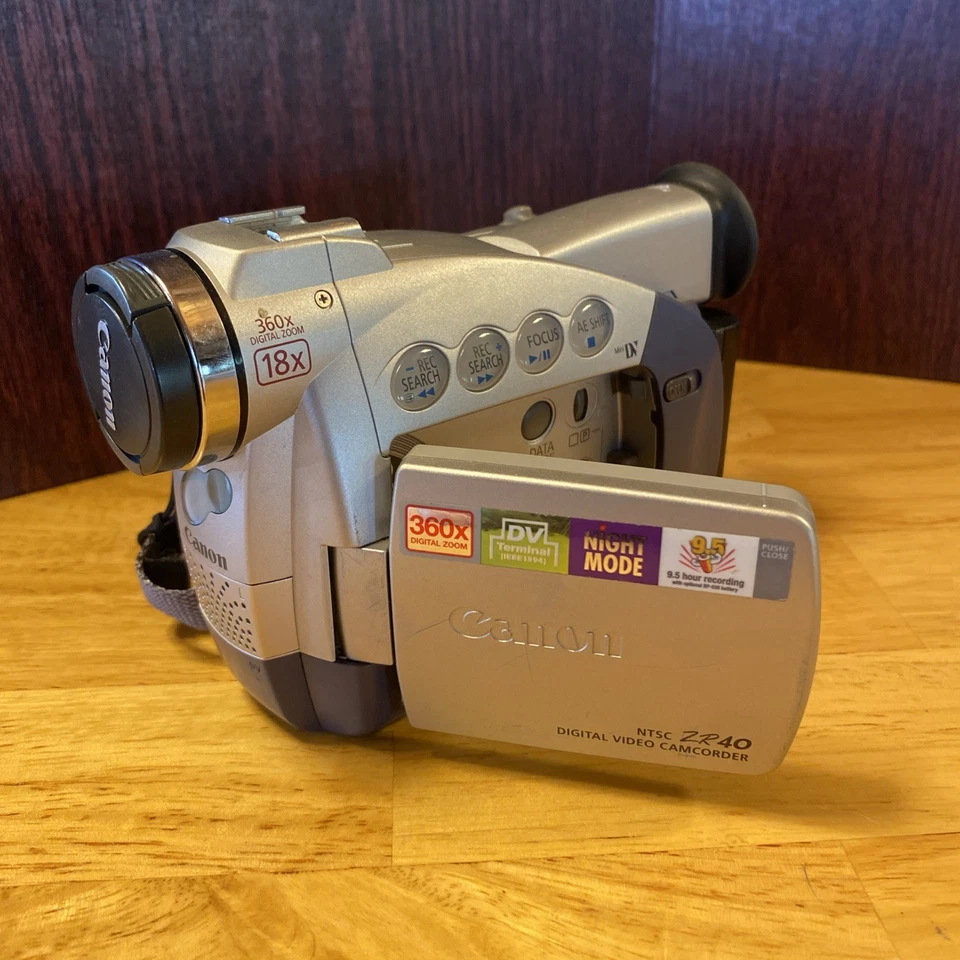 Canon Digital Video Camcorder NTSC ZR40 Not Tested - Image 1 of 4