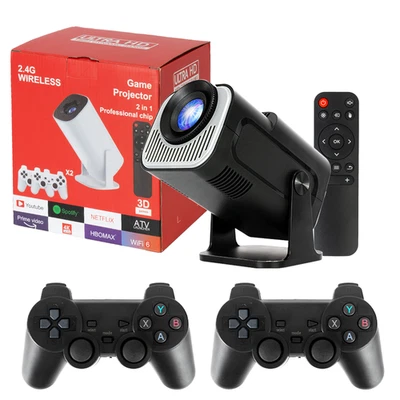 2025 Beamer Projektor 4K UHD WiFi Bluetooth Android TV Heimkino Mini Tragbar DHL - Bild 1 von 4