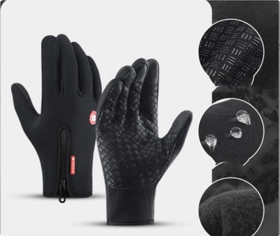 Guantes de Invierno Pantalla Táctil Montar Motocicleta Deslizantes Impermeables Guantes Deportivos Wi Foto 1 de 4