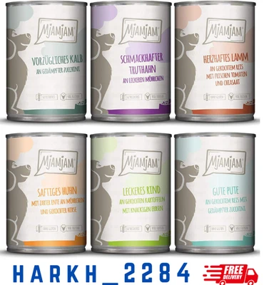 MjAMjAM - Premium Nassfutter für Hunde - Mixpaket II - 6er Pack (6 x 400 g) - Bild 1 von 4